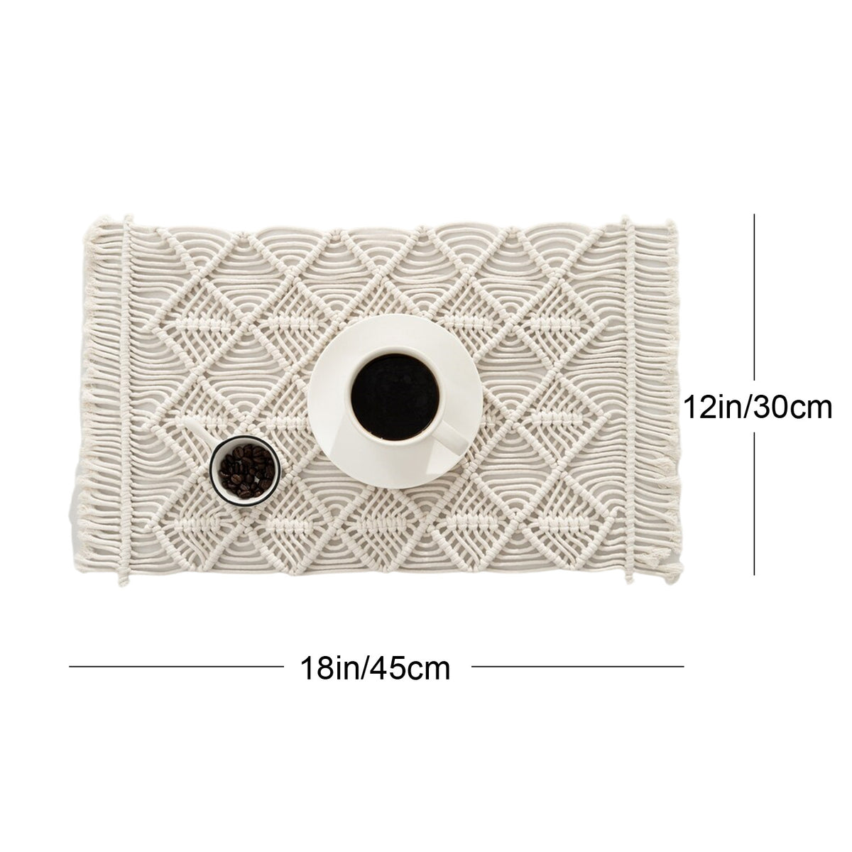 Macrame Decorative Table Runner Acalora
