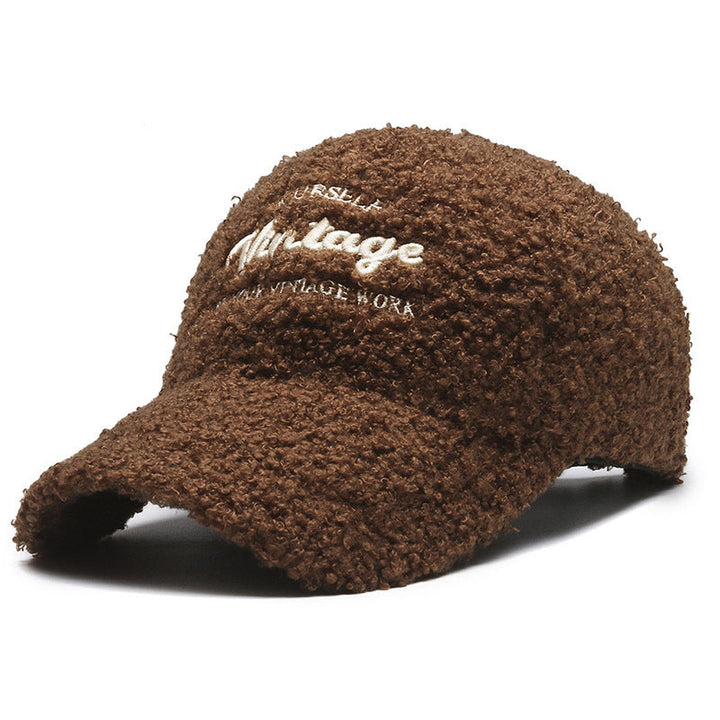Women's Vintage-Inspired Plush Baseball Cap Kalsten