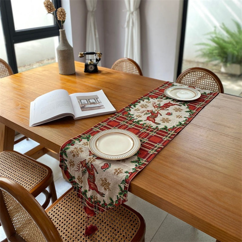 Festive Holiday-Themed Table Runner
