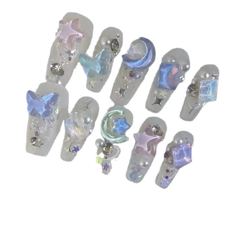 Artistic 3D Butterfly Press-On Nail Set Kalsten