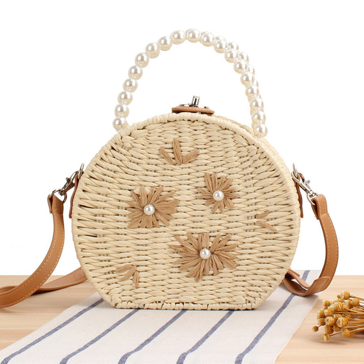Round base bag with pearl decoration Kalsten