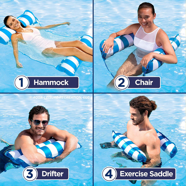 Unisex Inflatable Water Lounger with Net Structure Kalsten