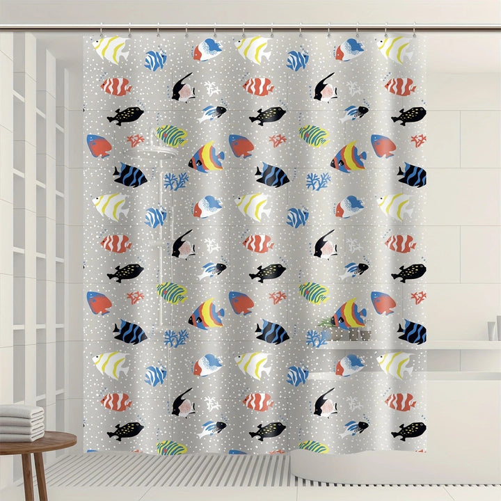 Goldfish Pattern Shower Curtain Kalsten