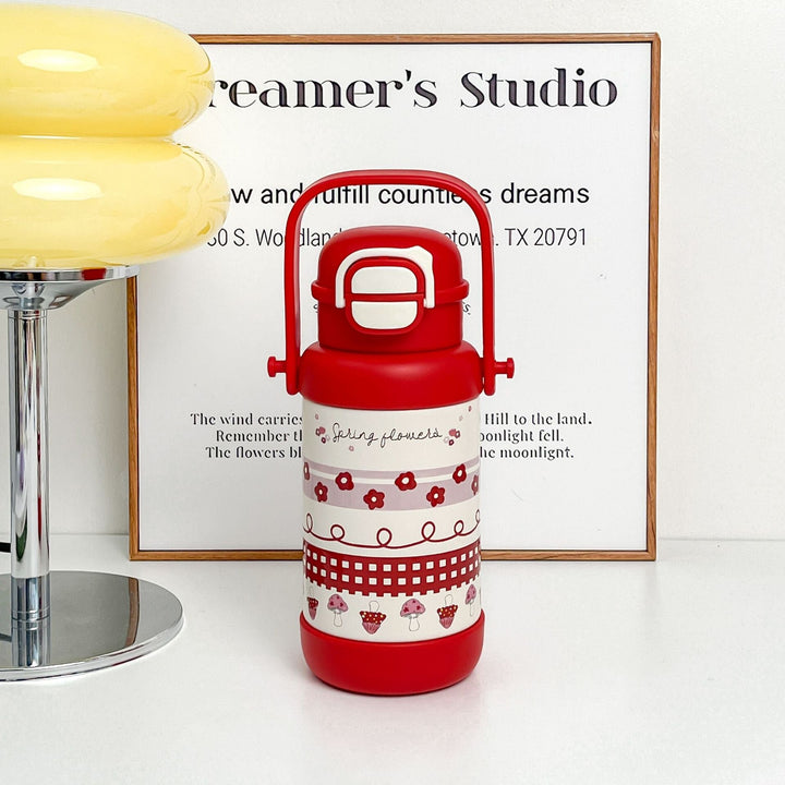 Women Insulated Drinking Bottle with Practical Carry Handle and Cute Design Kalsten