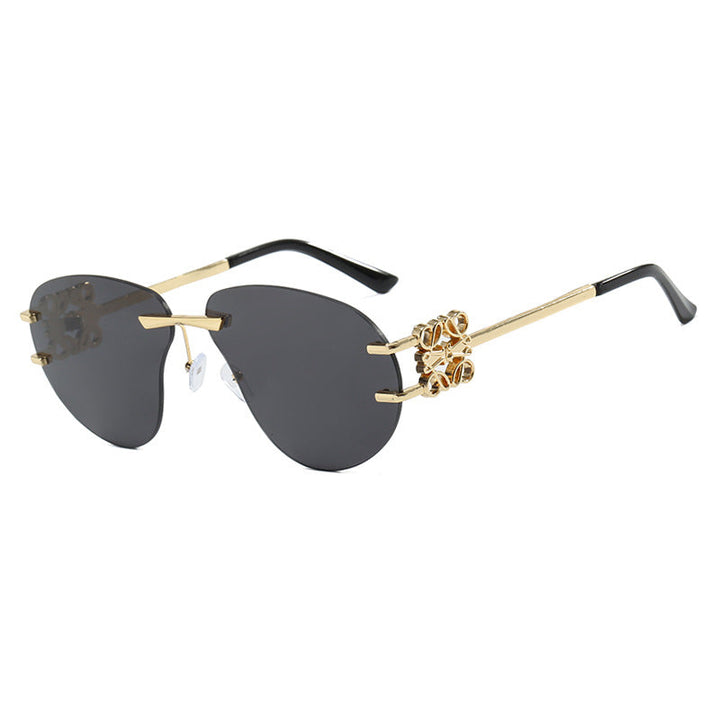 Women's fashionable sunglasses in elegant aviator style with gemstone details Kalsten