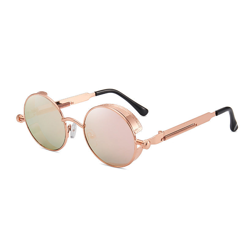 Women's retro-inspired round sunglasses with special lenses Kalsten