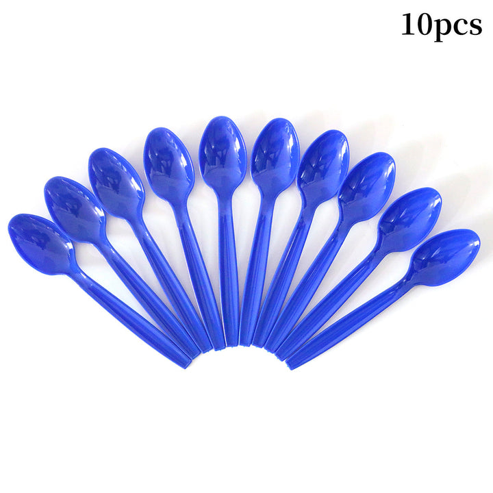 Unisex nan robust disposable forks made of food-safe plastic for dessert and party plates Kalsten