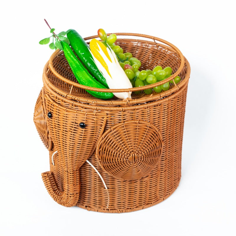 Women Playful Elephant Basket Kalsten