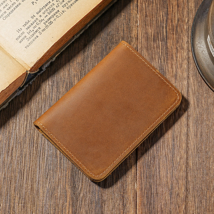 Premium Leather Bi-Fold Card Wallet