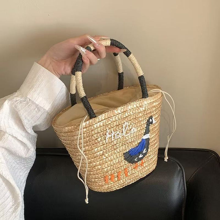 Handcrafted bag with creative animal embroidery Kalsten