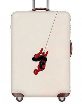 Women's stretchable suitcase cover with rabbit motif, tear-resistant stretch material and openings for handle and wheels Kalsten