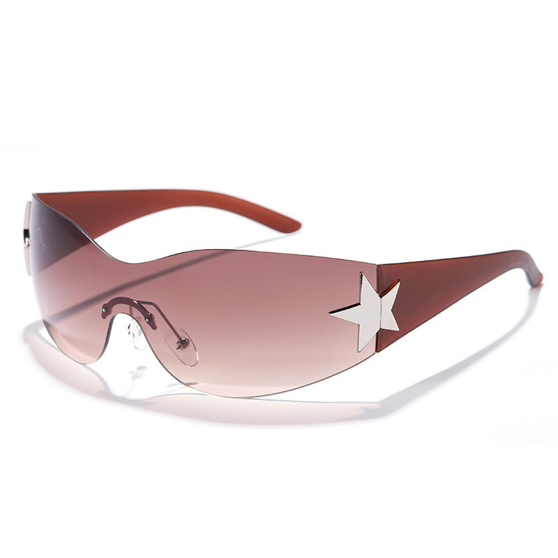 Women's futuristic design sunglasses with unique accents Kalsten