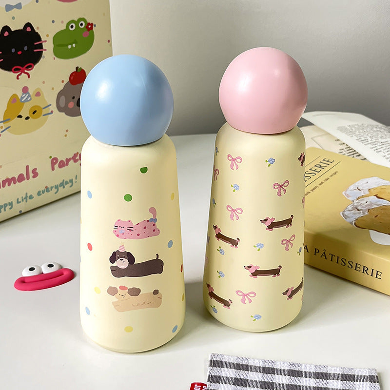 Ladies Insulated Drinking Bottle with Fun Animal Design and Ergonomic Design Kalsten