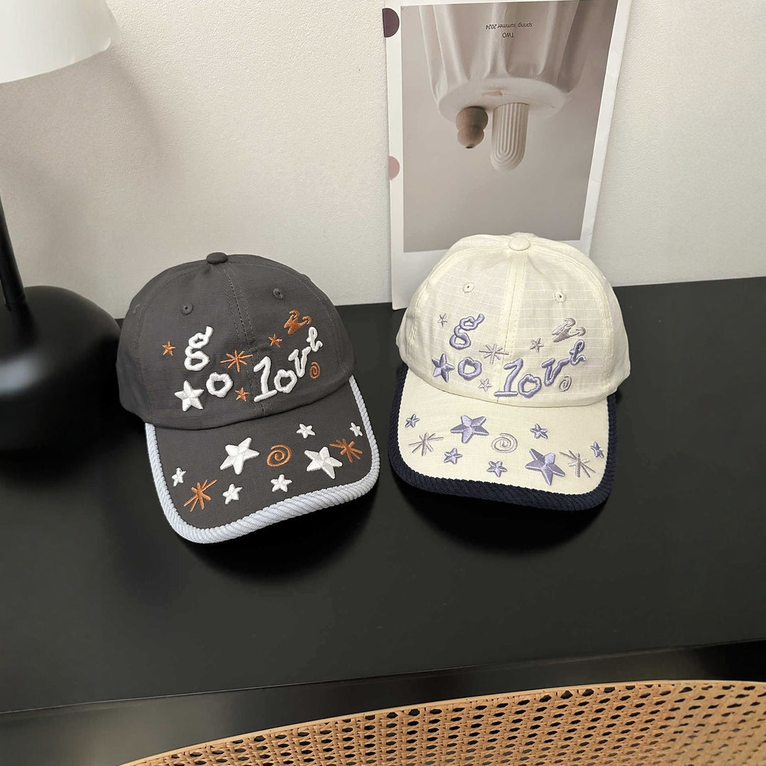 Women's Embroidered Star Pattern Baseball Cap Kalsten