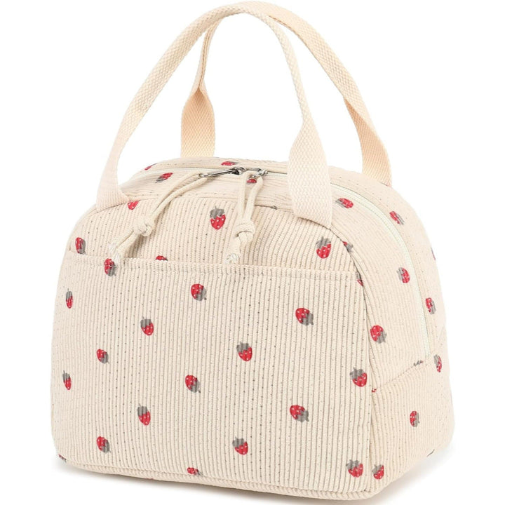 Insulated Strawberry Print Lunch Bag Kalsten