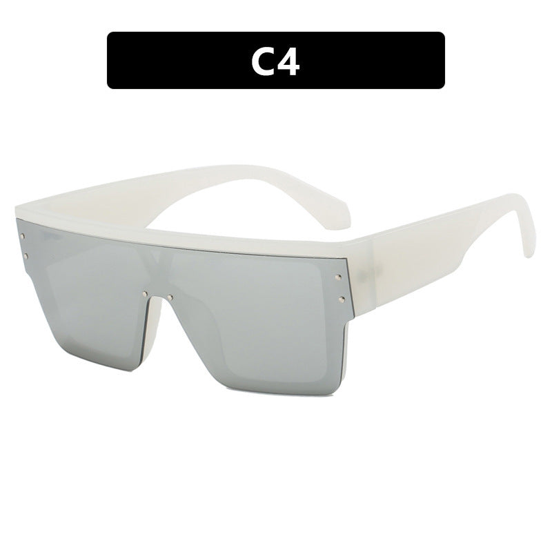 Women futuristic oversized sunglasses with clear lenses Kalsten
