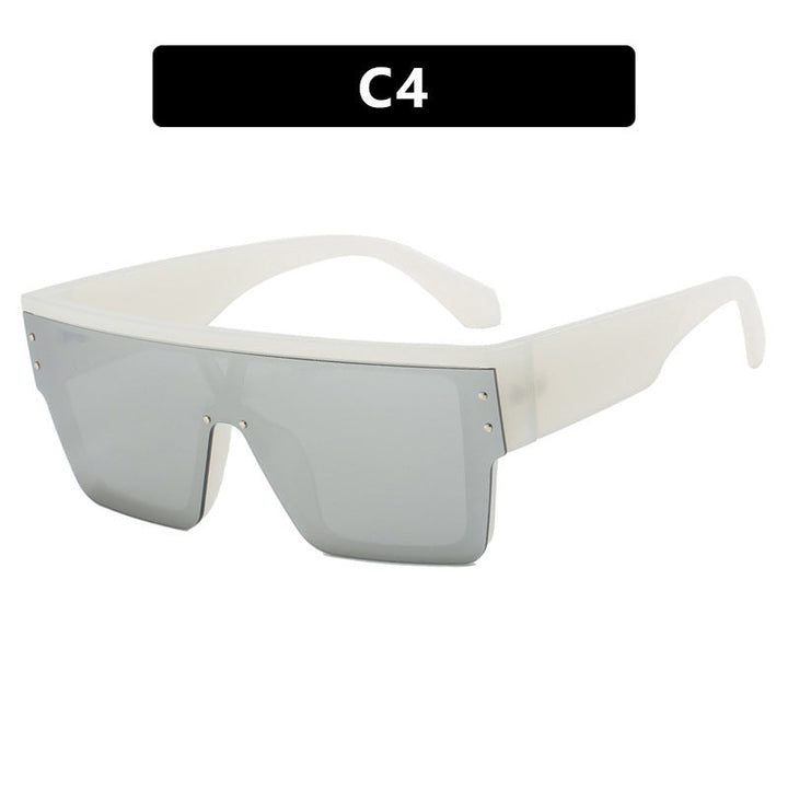 Women futuristic oversized sunglasses with clear lenses Kalsten