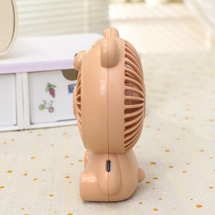 Unisex portable table fan bear shape with USB connection Kalsten