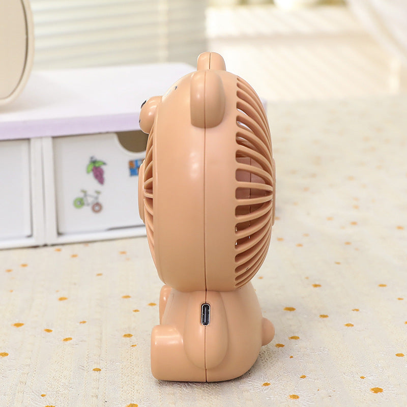 Ladies portable hand fan in cute bear design Kalsten