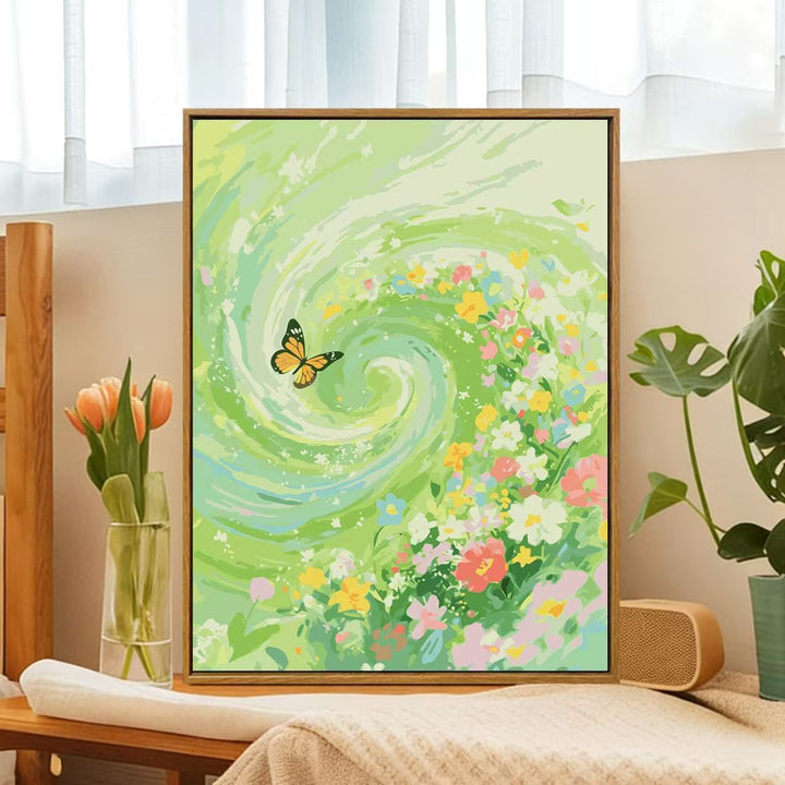 Floral Whirlwind Canvas Art Kalsten