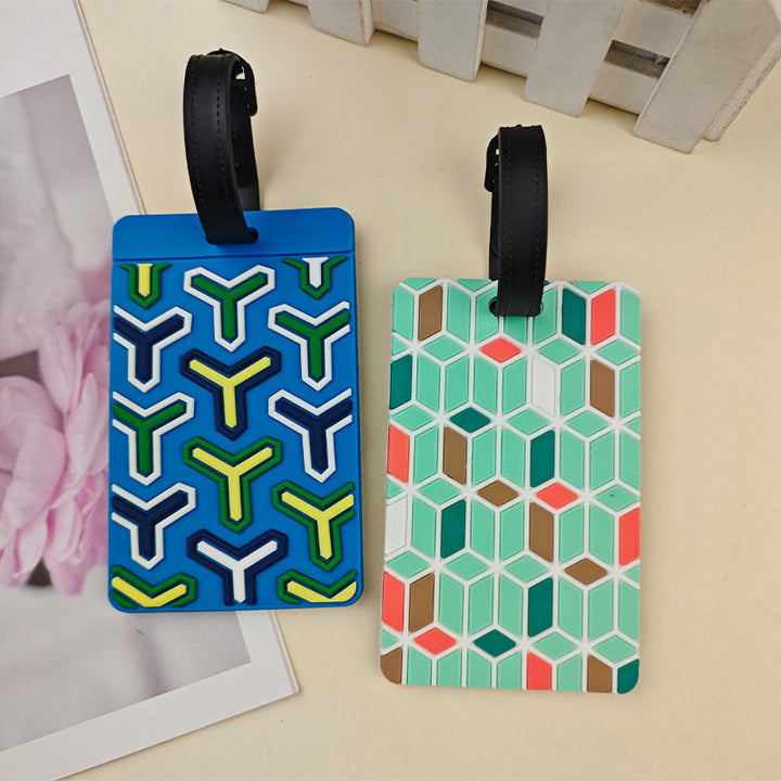 Unisex Vibrant Patterned Luggage Tag Kalsten
