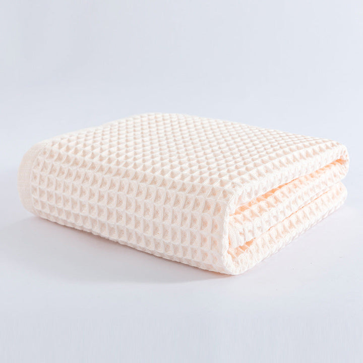 Women Waffle Fabric Bath Towel Kalsten