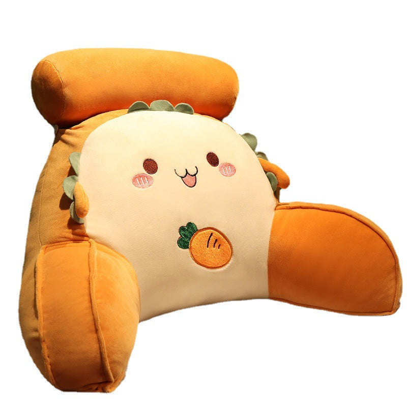 Plush back support cushion with unique vegetable design Kalsten