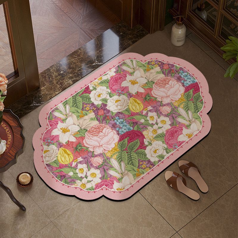 Floral Decorative Bath Mat Kalsten