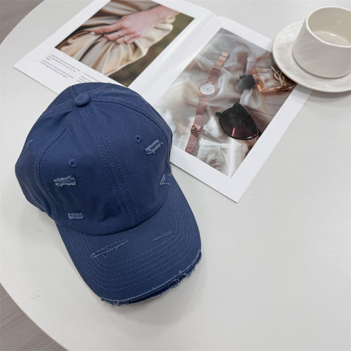Men's Distressed Vintage-Style Baseball Cap Kalsten