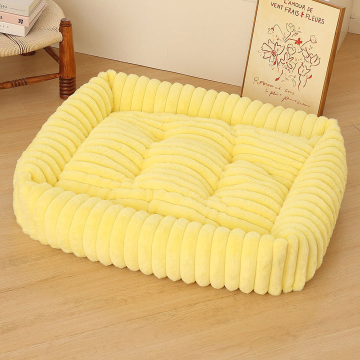 Women Plush Pet Bed with High Edge Kalsten