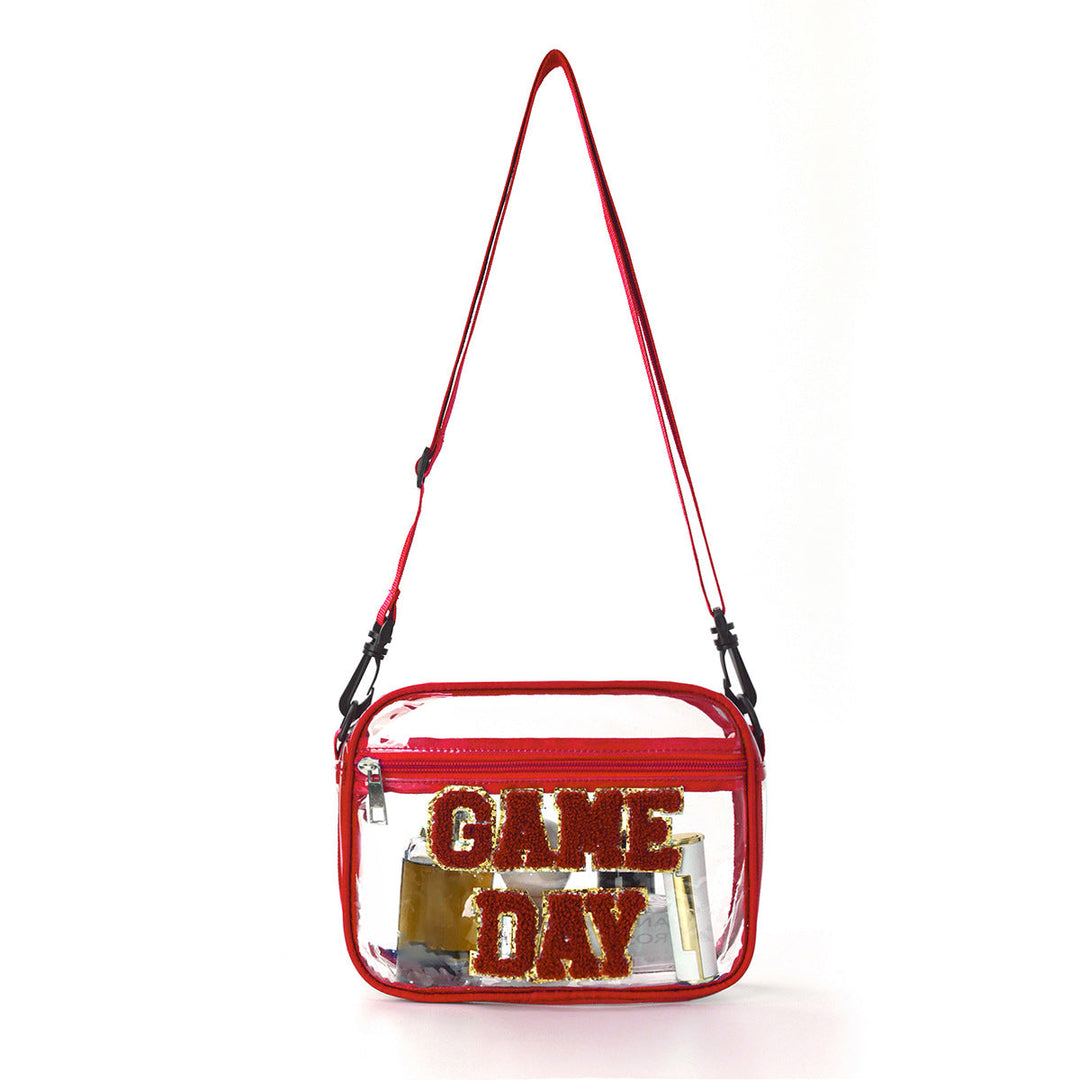 Sporty shoulder bag with transparent front Kalsten