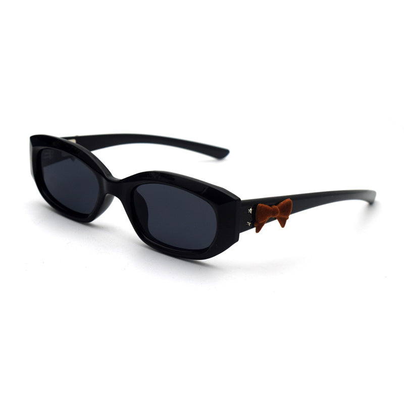 Trendy Cat-Eye Sunglasses with Adorable Teddy Bear Accent Kalsten