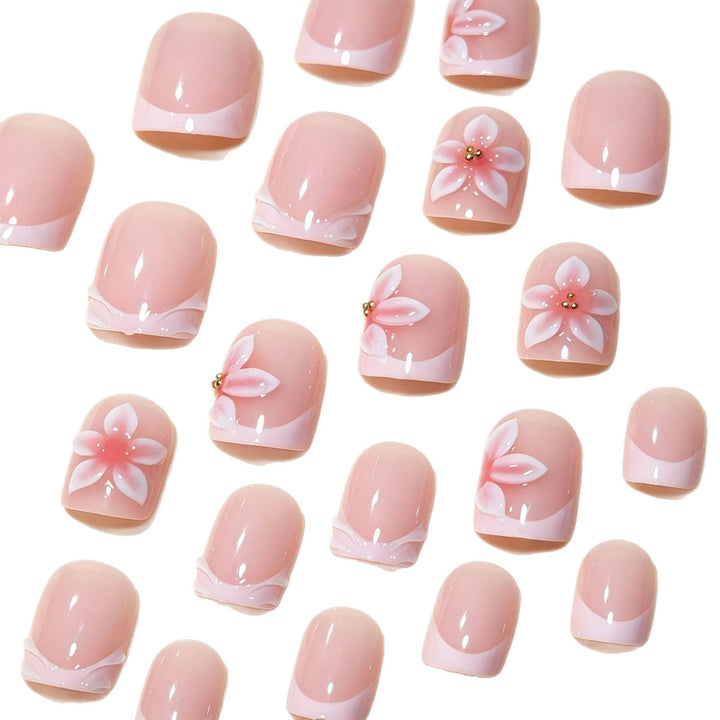 Floral Acrylic Nail Art Tips Kalsten