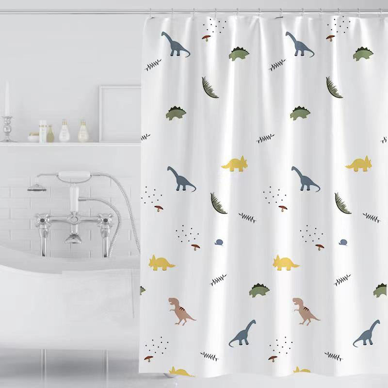 Children's Dinosaur-Themed Shower Curtain Kalsten