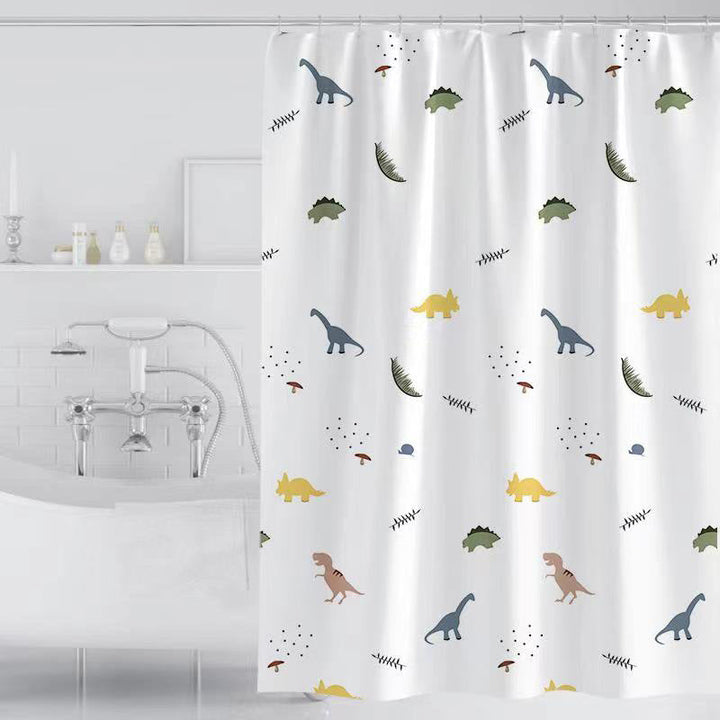 Children's Dinosaur-Themed Shower Curtain Kalsten