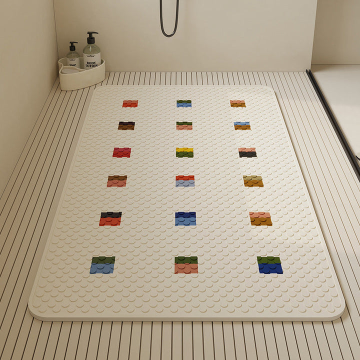 Stylish Textured Bath Mat Kalsten