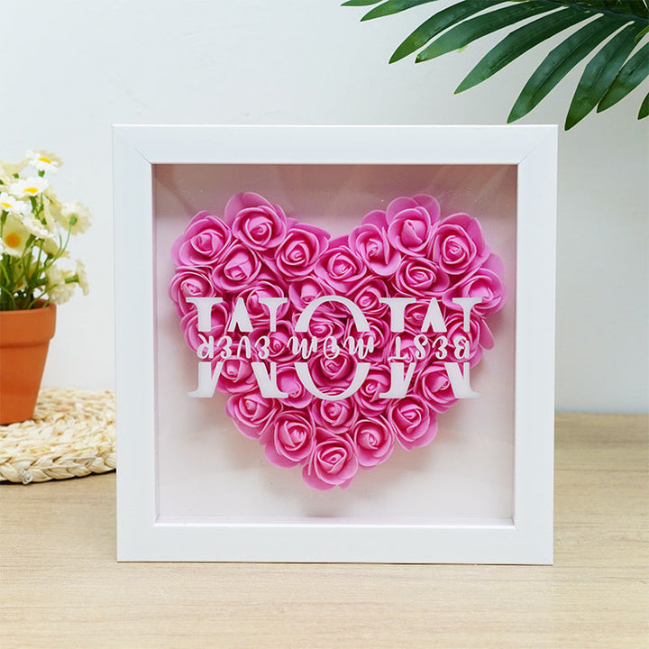 Square Shadow Box Display Frame With Removable Deep Well And Glass Cover