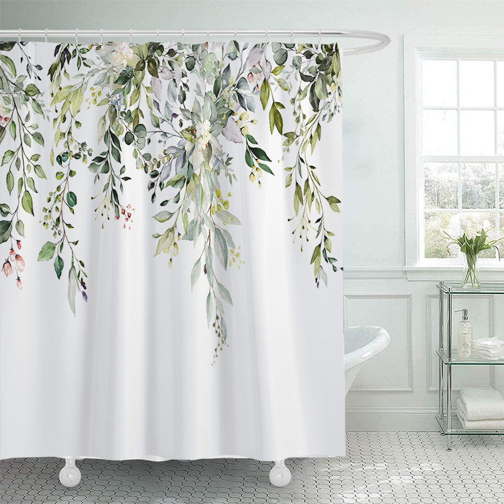 Artistic Floral Shower Curtain Kalsten