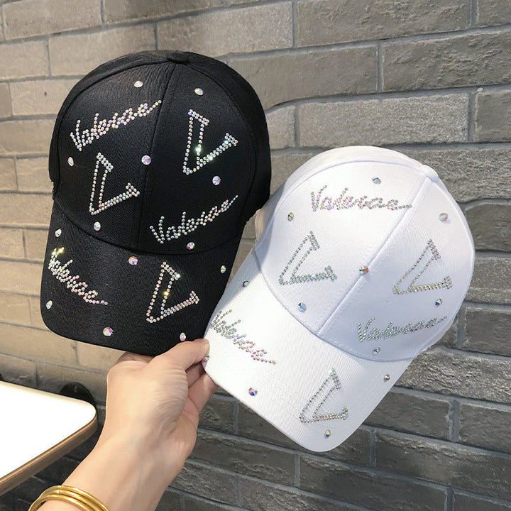 Women's Rhinestone Accented Adjustable Baseball Cap Kalsten