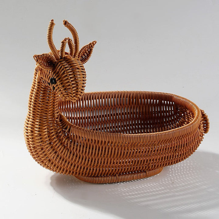 Decorative Woven Duck-Shaped Storage Basket Kalsten