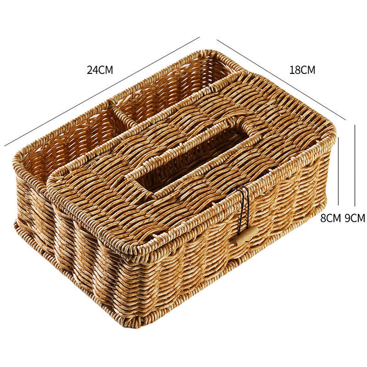 Handwoven Multi-Compartment Storage Caddy Kalsten