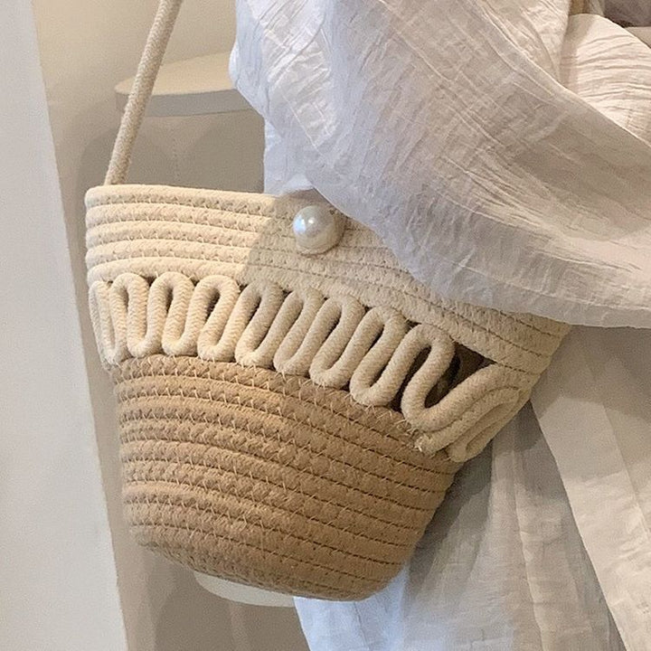 Women’s Fashion Basket Bag with Unique Structure Kalsten