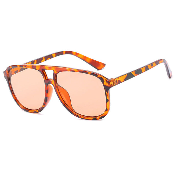 Women's fashionable sunglasses with transparent frame and blue lenses Kalsten