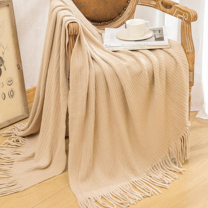 Ladies cozy knit blanket Kalsten