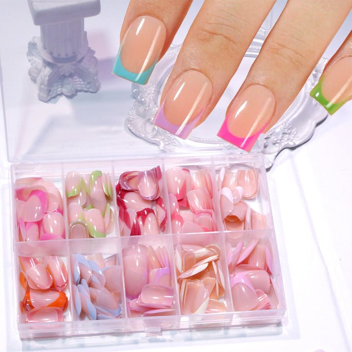 Gradient French Tip Press-On Nail Set Kalsten
