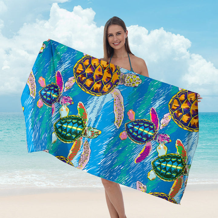 Beach towel with maritime star design Kalsten