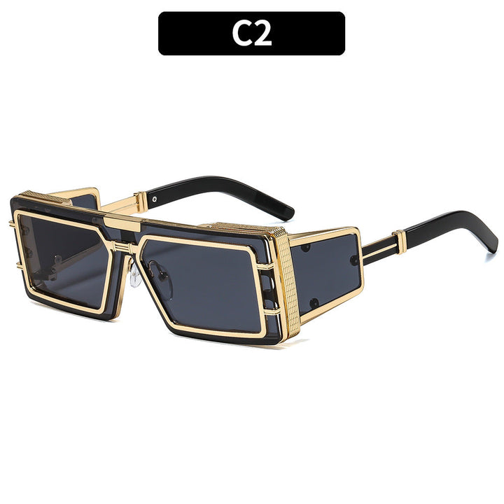 Women Geometric Oversized Sunglasses with Luxurious Frame Kalsten