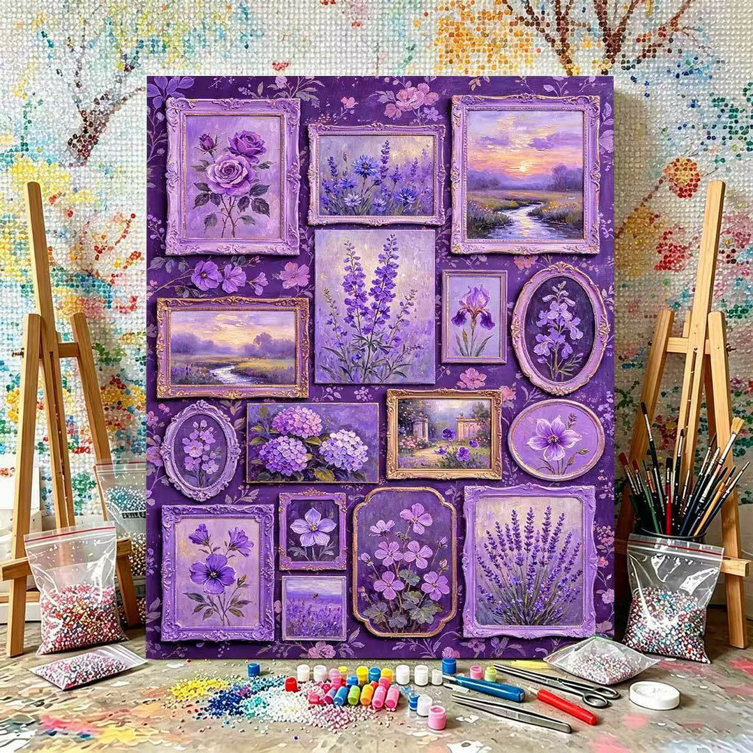 DIY Flower-Themed Paint by Numbers Kit Kalsten