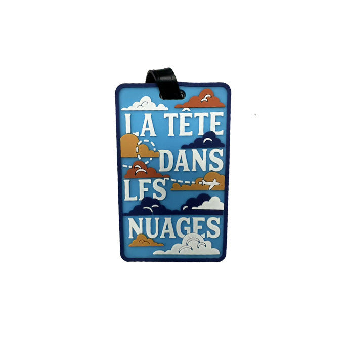 Whimsical Heart Balloon Luggage Tag Kalsten