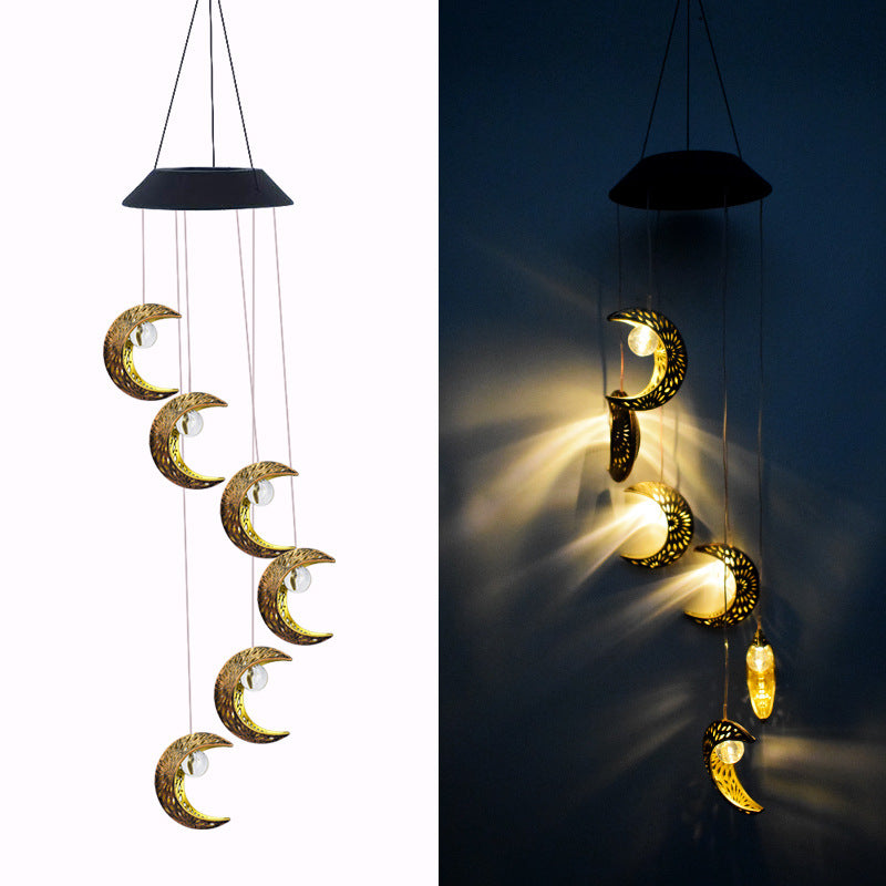 Decorative Hanging Star Wind Chime With Brass Stars And Tubular Aluminum Chimes Kalsten